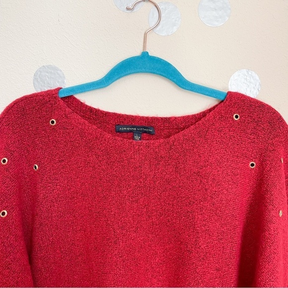 Adrienne Vittadini Sweater with Grommet Embellishments - Picture 3 of 5